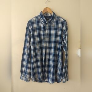 Polo Ralph Lauren button-down shirt long sleeve 2XL multicolor blue plaid
